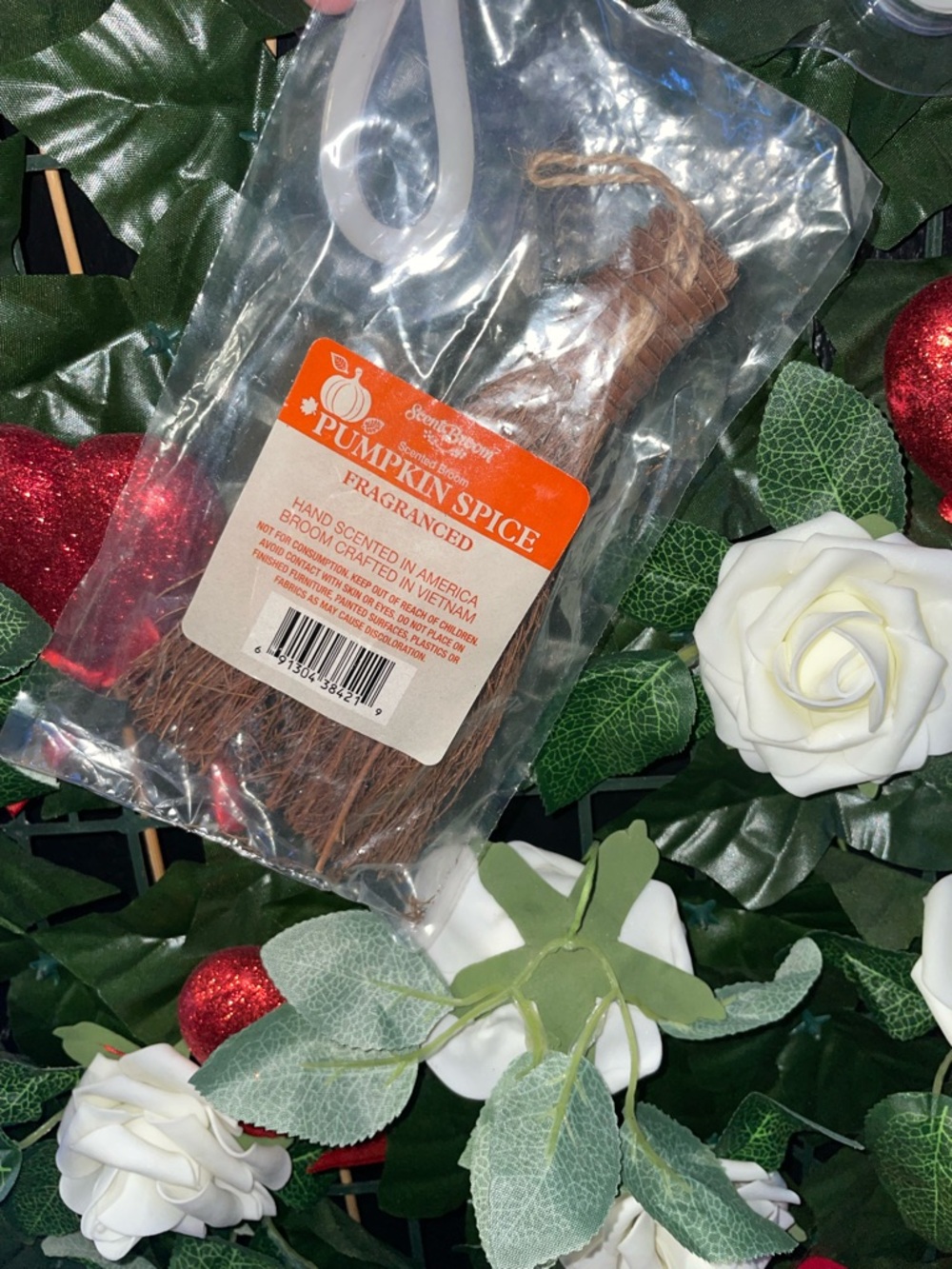 Pumpkin Spice Fragranced mini Broom